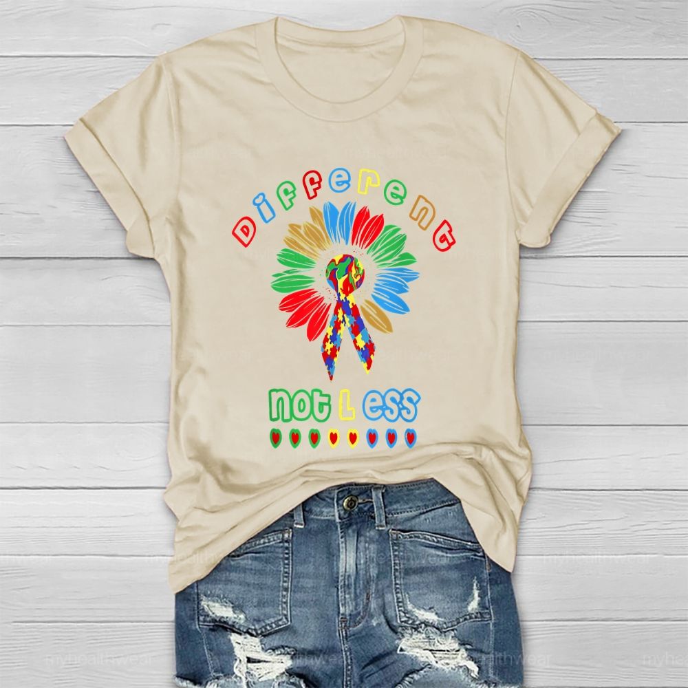 Different Not Less Sunflower Healthwear T-shirt