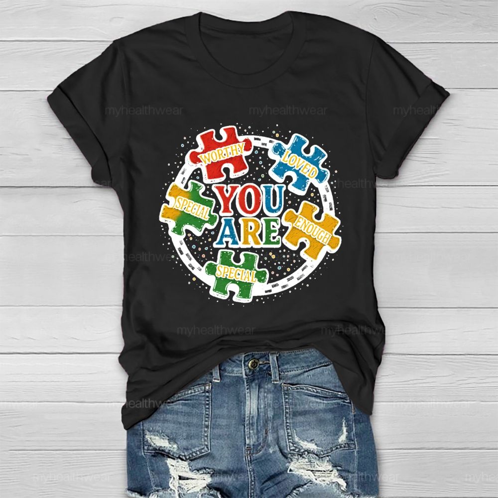 You Are Worthy Loved Healthwear T-shirt