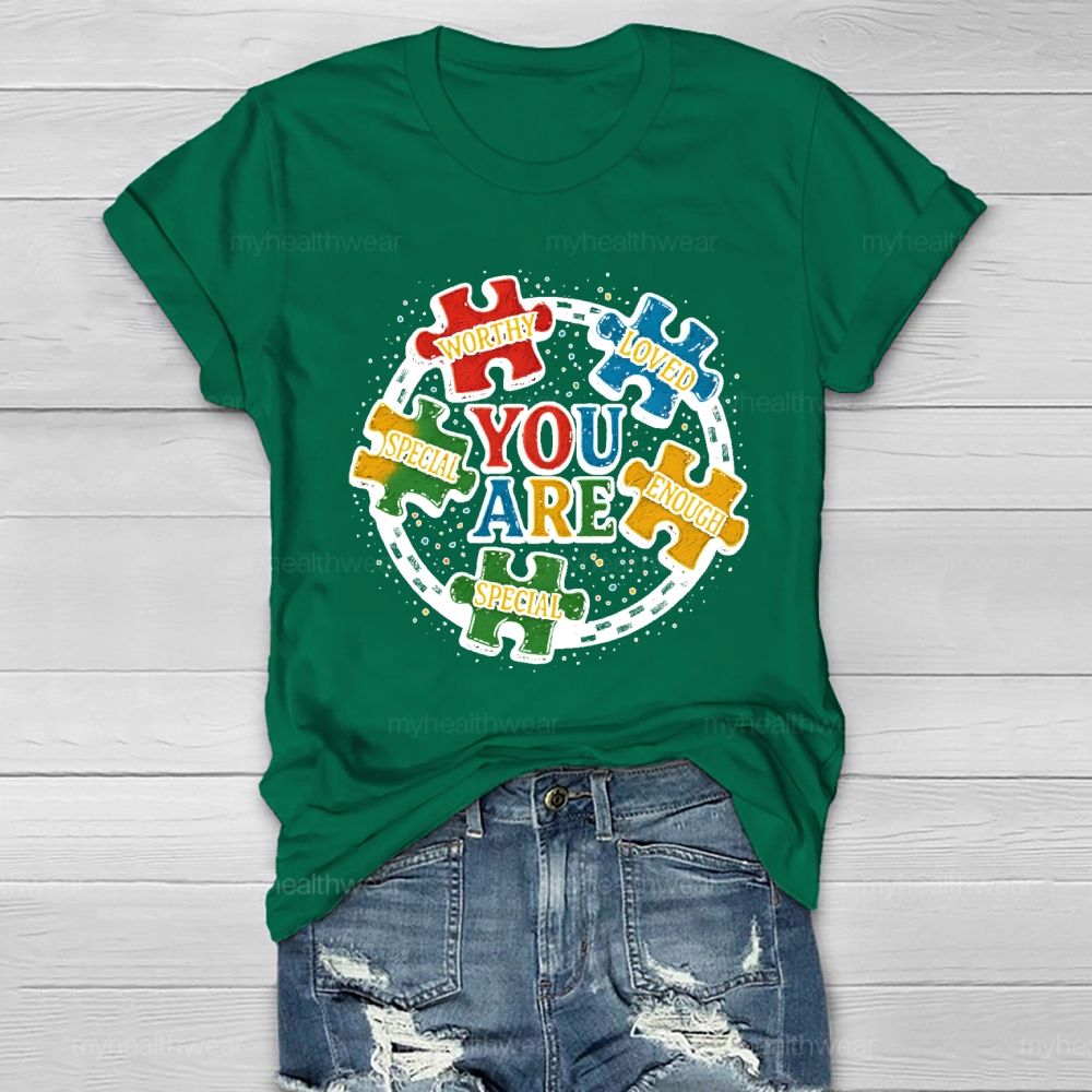 You Are Worthy Loved Healthwear T-shirt