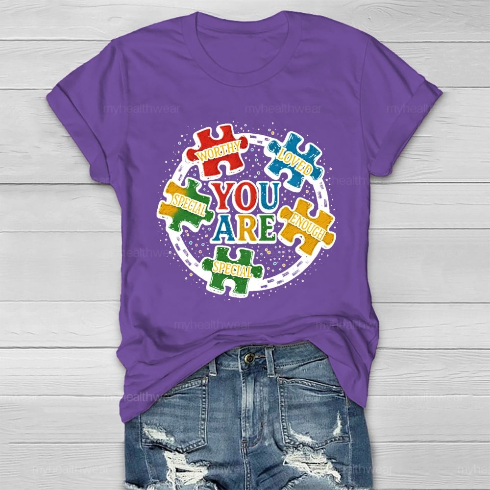 You Are Worthy Loved Healthwear T-shirt