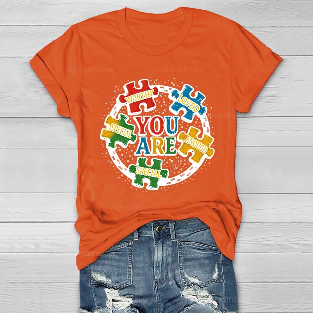 You Are Worthy Loved Healthwear T-shirt