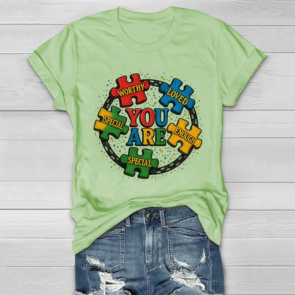 You Are Worthy Loved Healthwear T-shirt