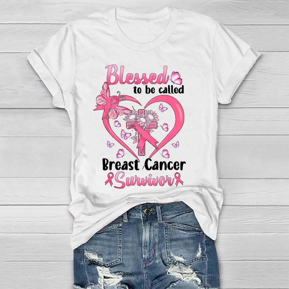 Blessed To Be Called Breast Cancer Survivor  Healthwear T-shirt