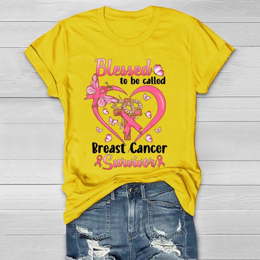 Blessed To Be Called Breast Cancer Survivor  Healthwear T-shirt