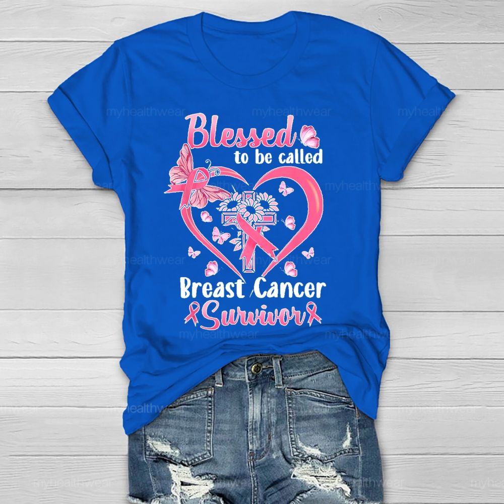Blessed To Be Called Breast Cancer Survivor  Healthwear T-shirt