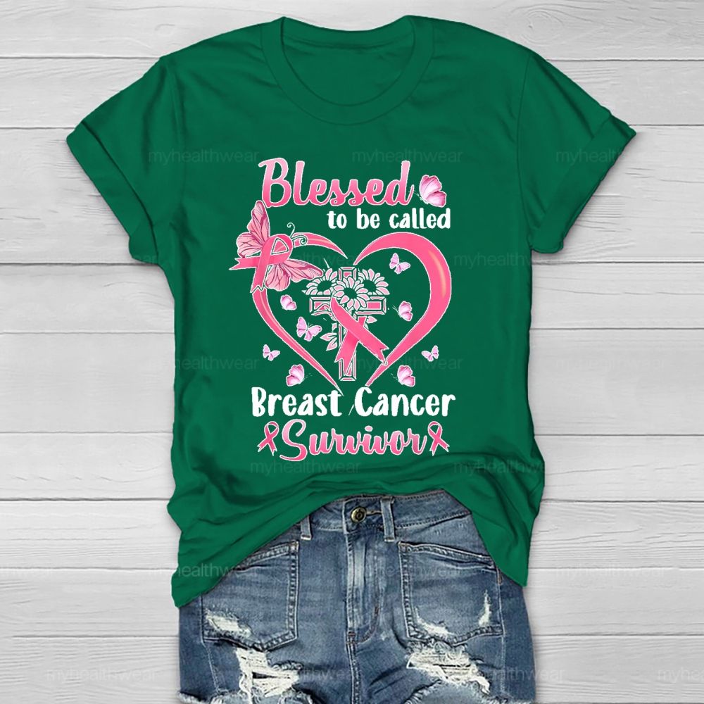 Blessed To Be Called Breast Cancer Survivor  Healthwear T-shirt