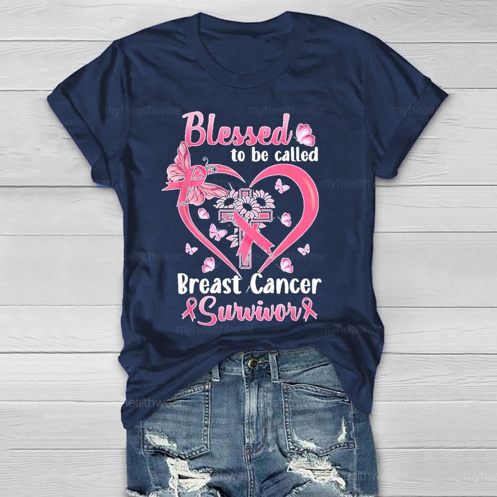 Blessed To Be Called Breast Cancer Survivor  Healthwear T-shirt