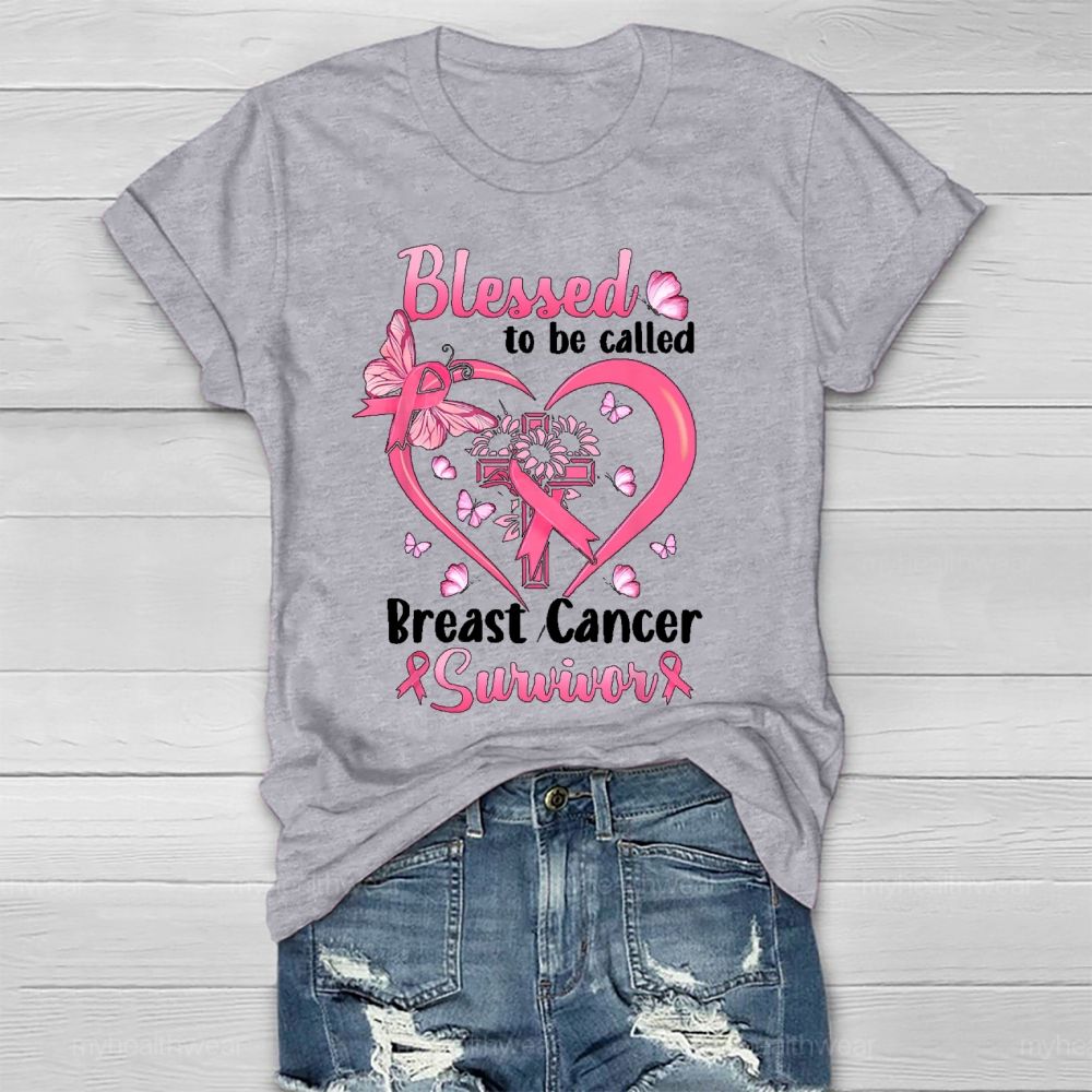 Blessed To Be Called Breast Cancer Survivor  Healthwear T-shirt