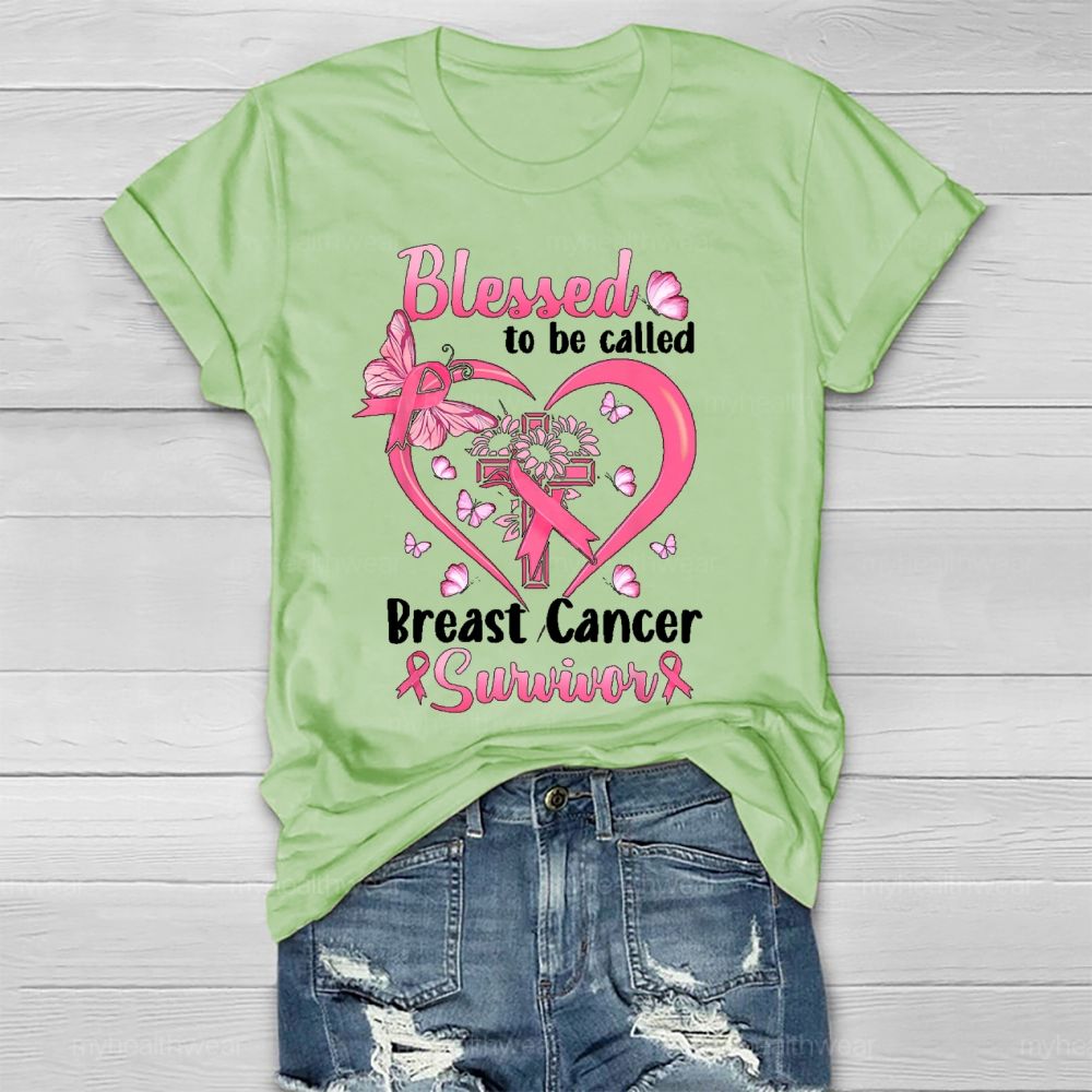 Blessed To Be Called Breast Cancer Survivor  Healthwear T-shirt