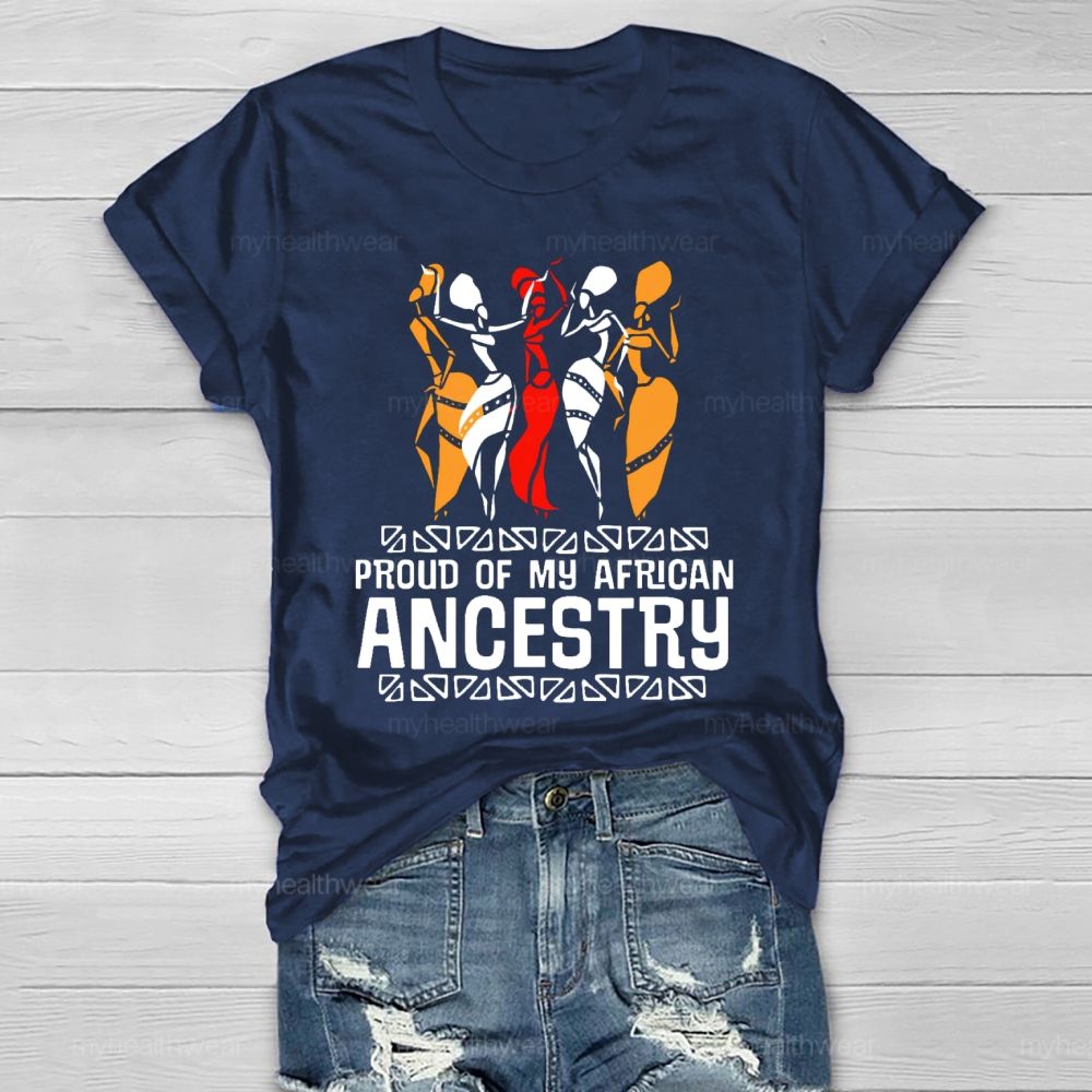 Proud Of My African Ancestry Healthwear T-shirt
