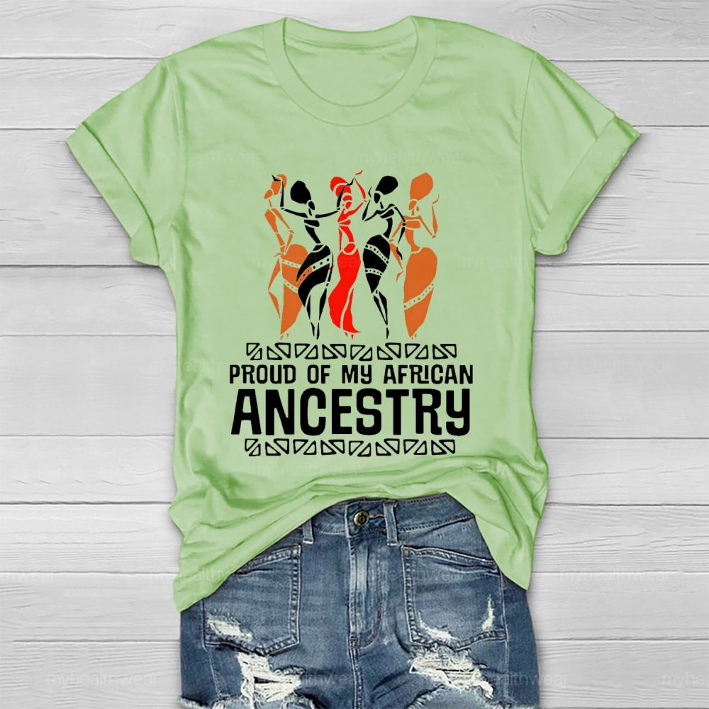Proud Of My African Ancestry Healthwear T-shirt