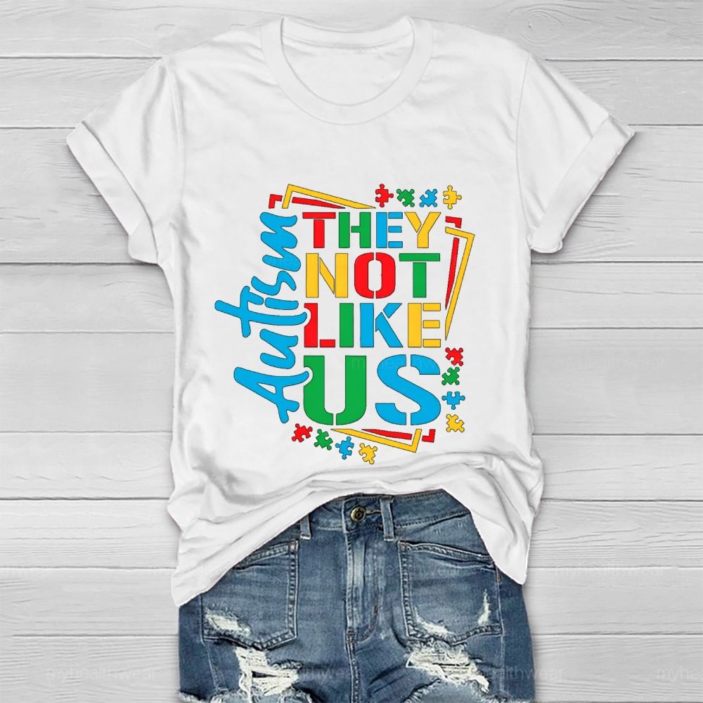 Autism-They Not Like Us Healthwear T-shirt