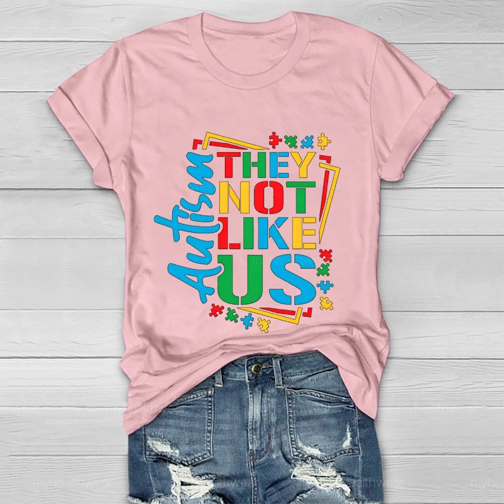 Autism-They Not Like Us Healthwear T-shirt