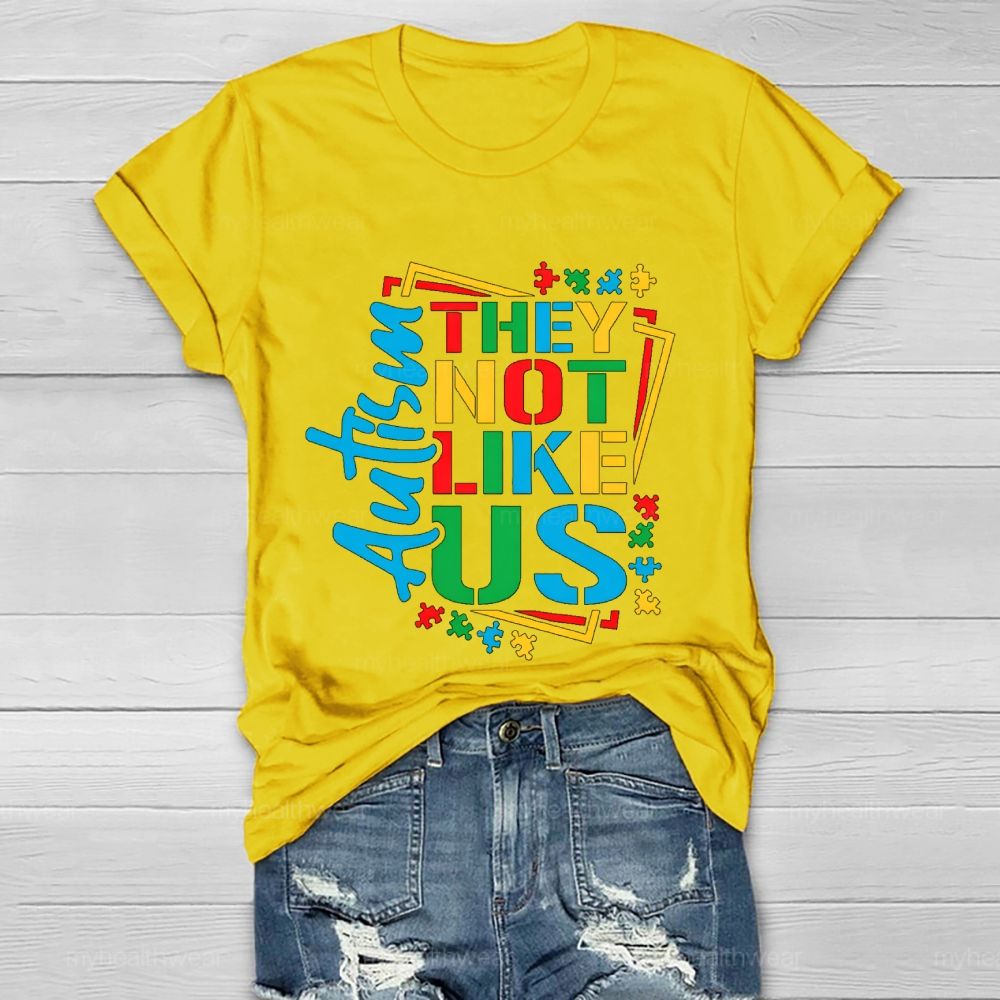 Autism-They Not Like Us Healthwear T-shirt