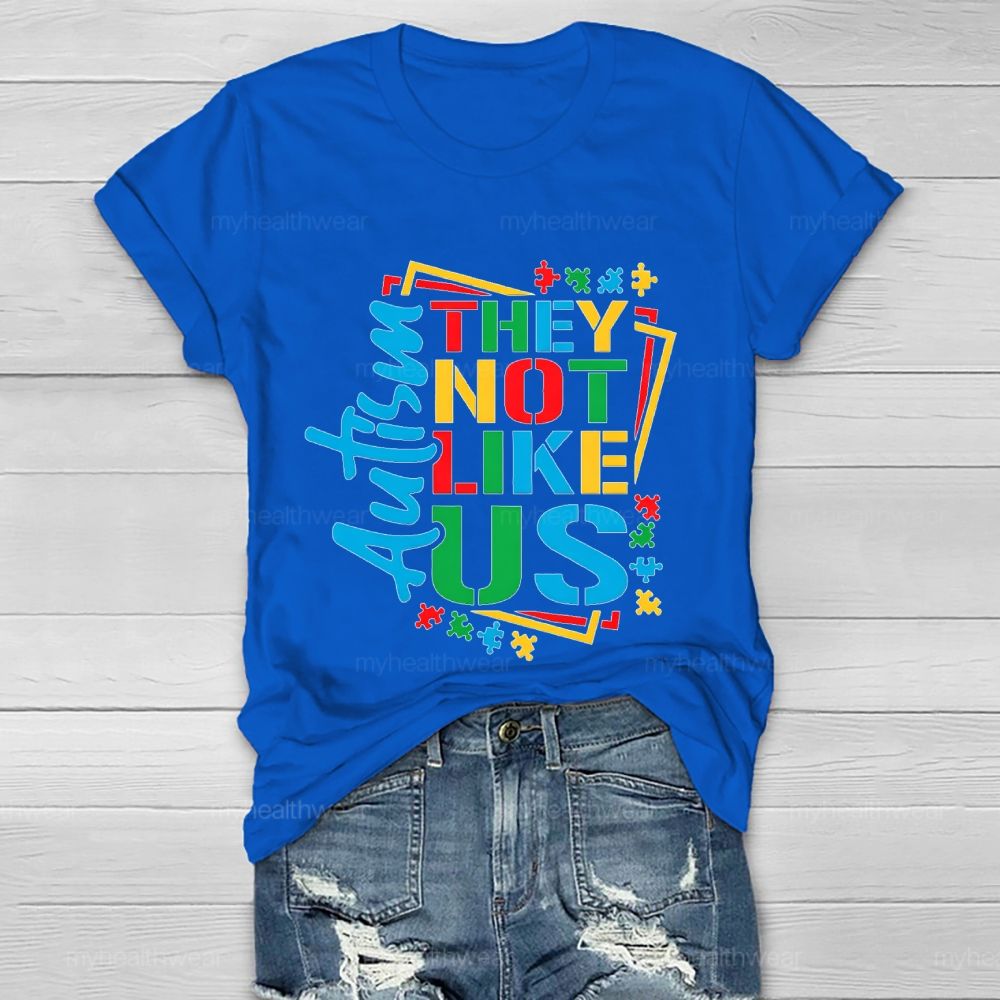Autism-They Not Like Us Healthwear T-shirt