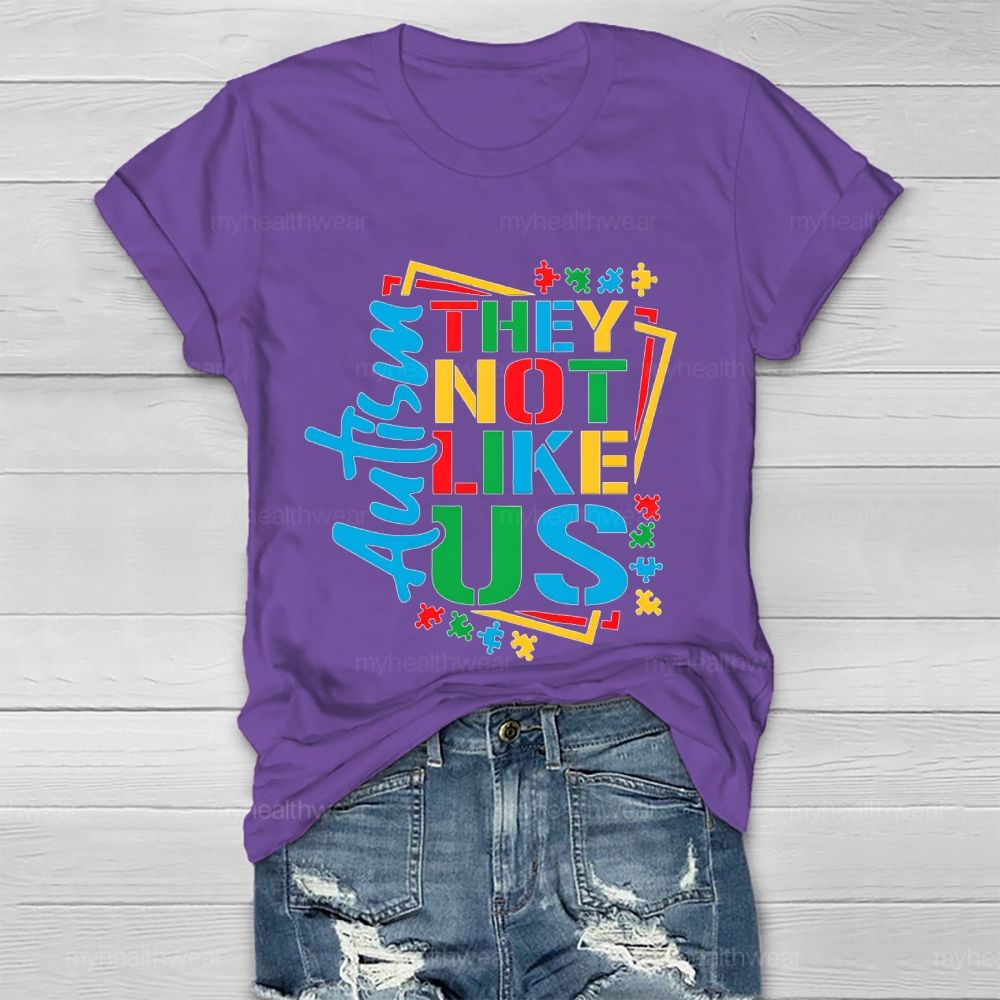 Autism-They Not Like Us Healthwear T-shirt