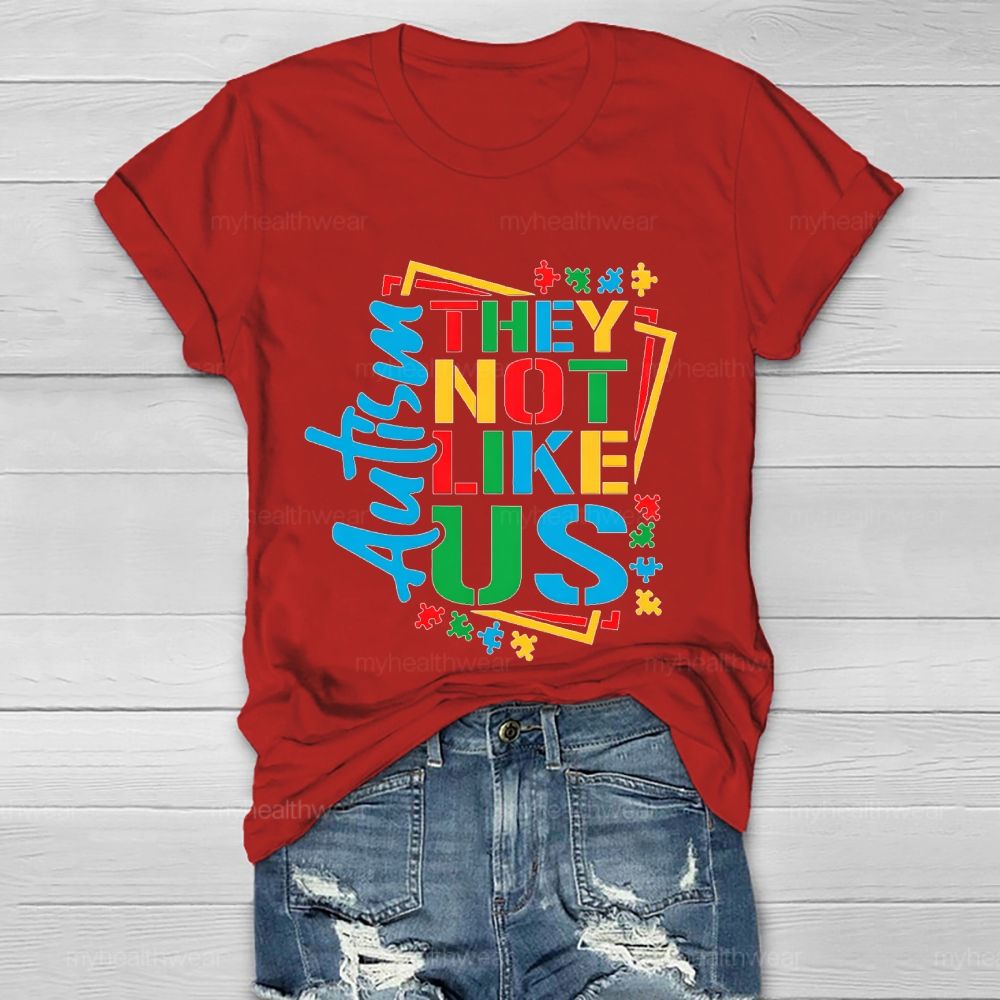 Autism-They Not Like Us Healthwear T-shirt