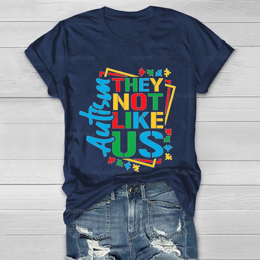 Autism-They Not Like Us Healthwear T-shirt
