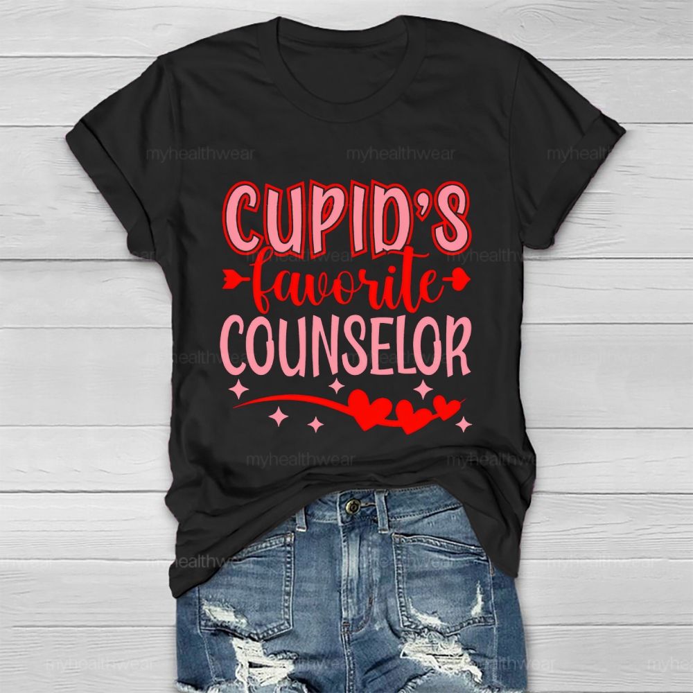 Cupid's Favorite Counselor Healthwear T-shirt
