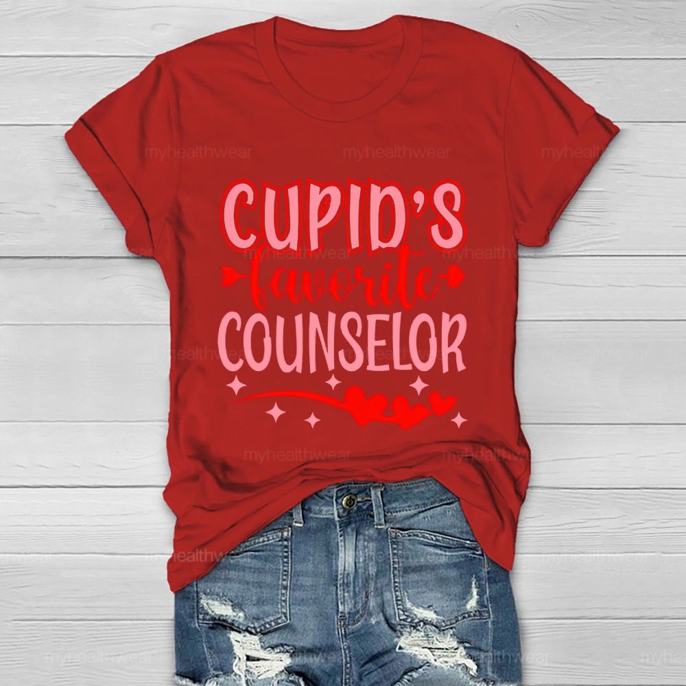 Cupid's Favorite Counselor Healthwear T-shirt