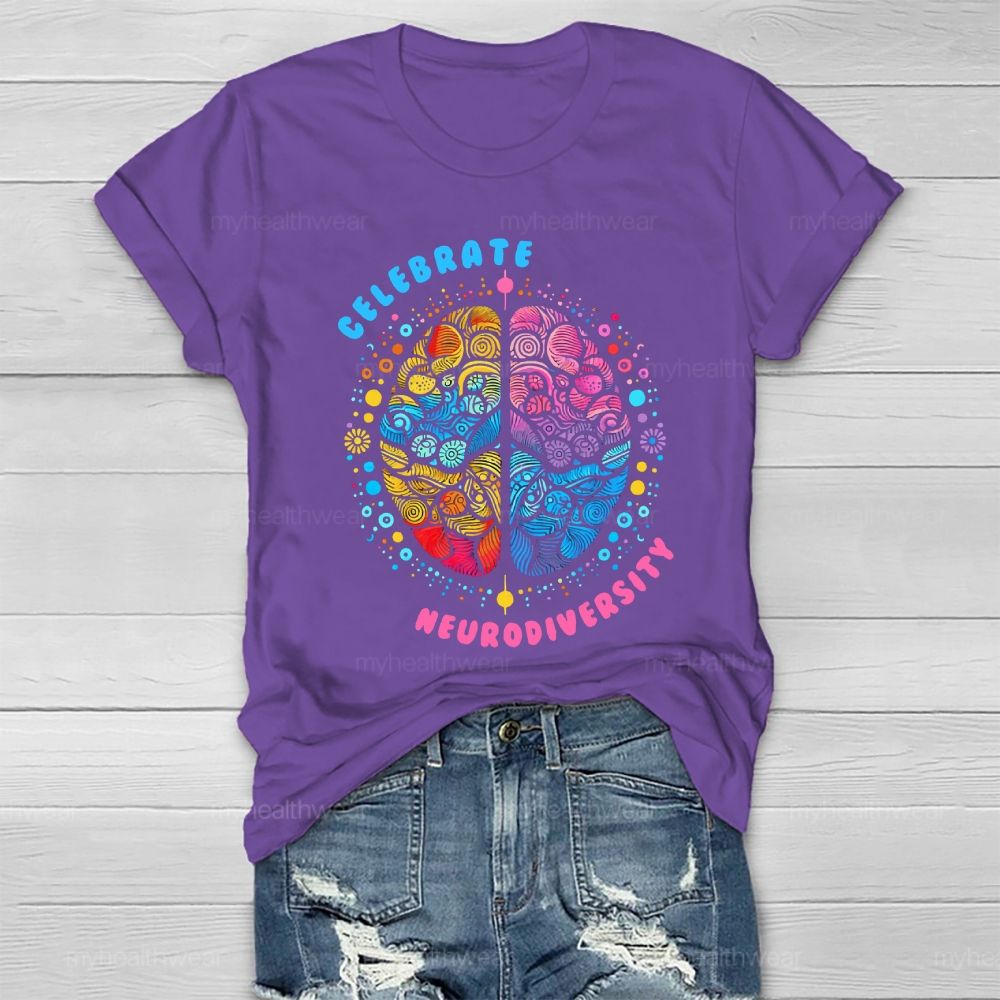 Celebrate Neurodiversity Healthwear T-shirt