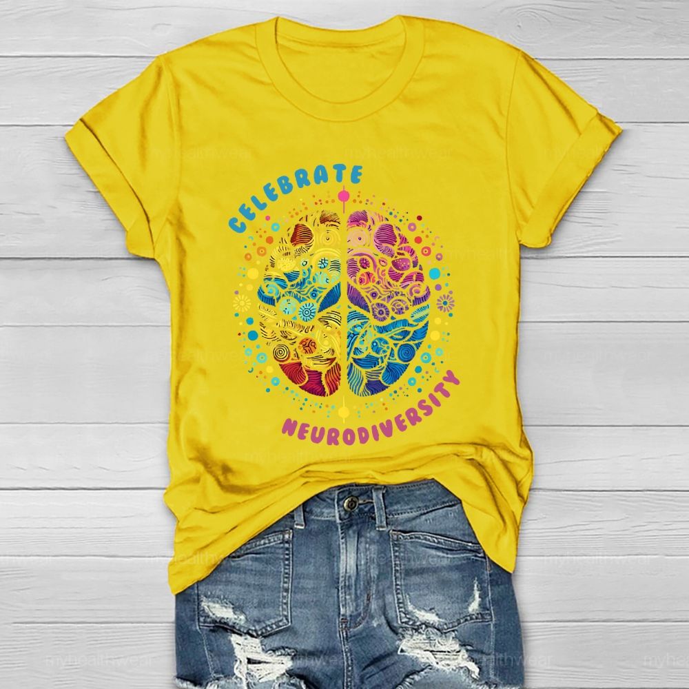 Celebrate Neurodiversity Healthwear T-shirt
