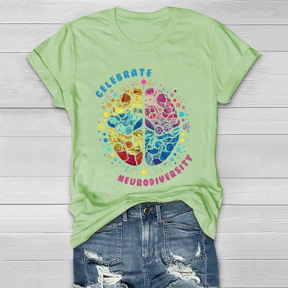Celebrate Neurodiversity Healthwear T-shirt