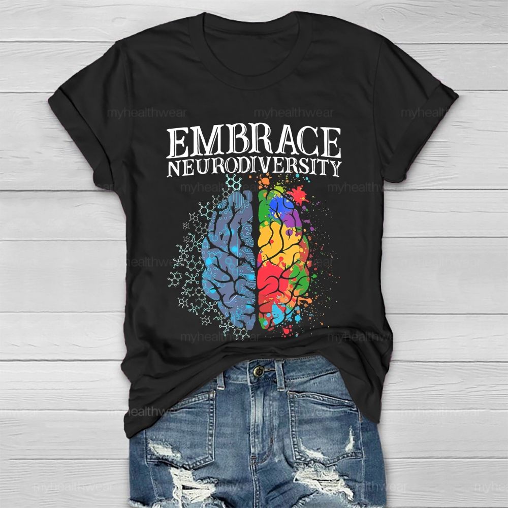 Embrace Neurodiversity Brain Healthwear T-shirt
