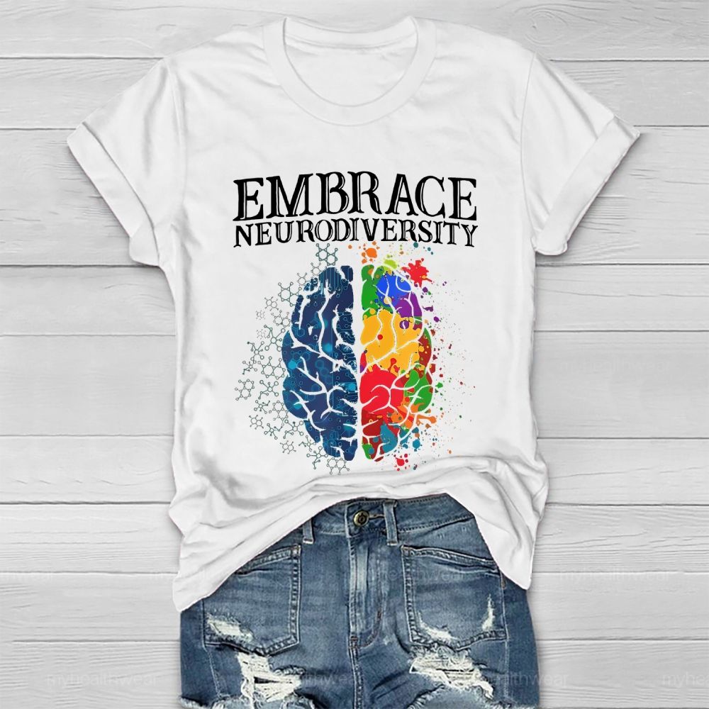 Embrace Neurodiversity Brain Healthwear T-shirt