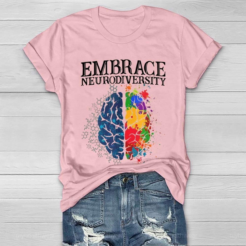 Embrace Neurodiversity Brain Healthwear T-shirt