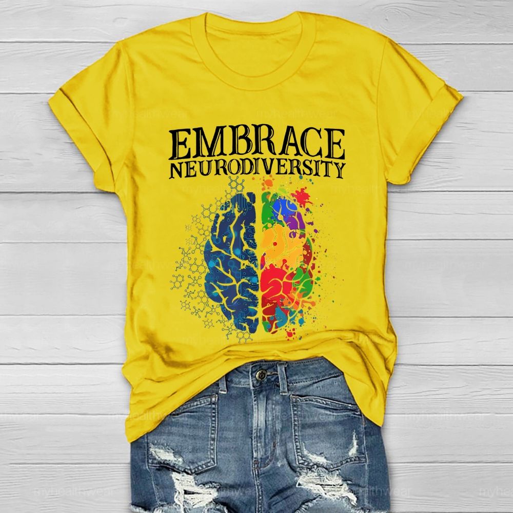 Embrace Neurodiversity Brain Healthwear T-shirt