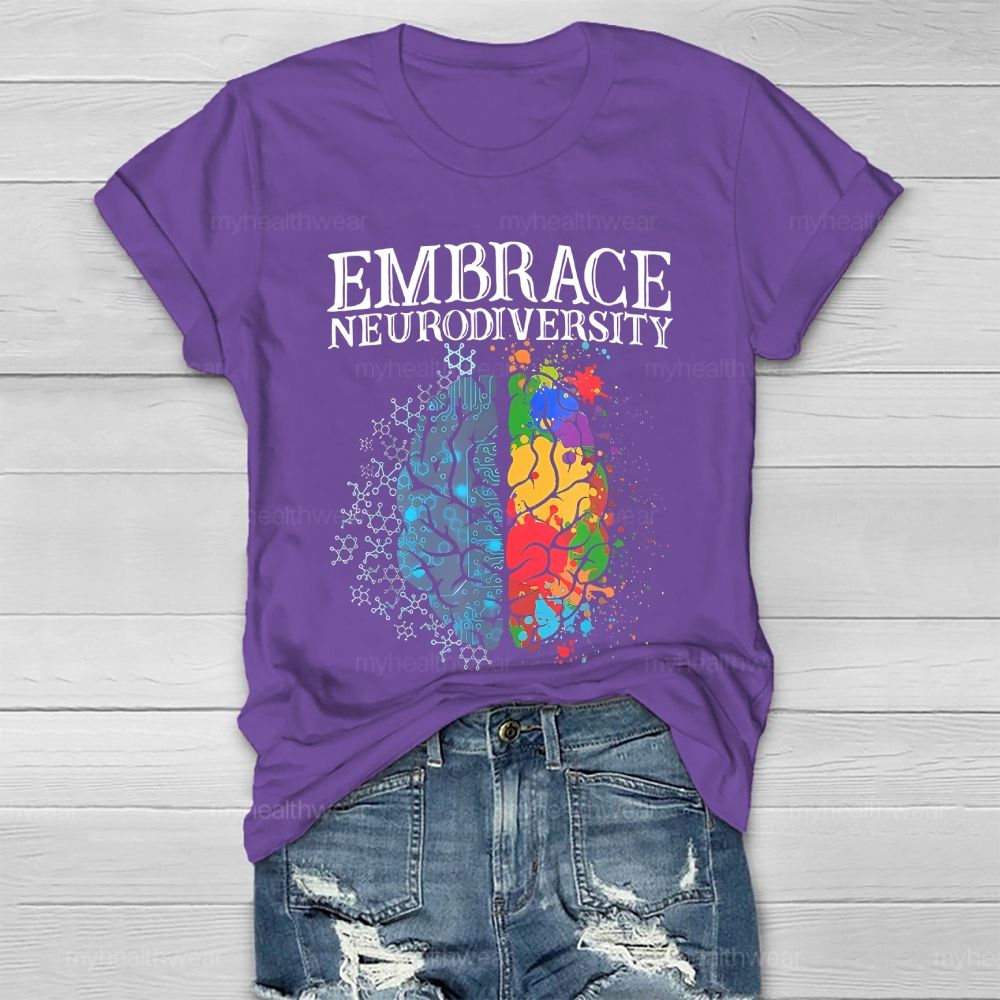 Embrace Neurodiversity Brain Healthwear T-shirt