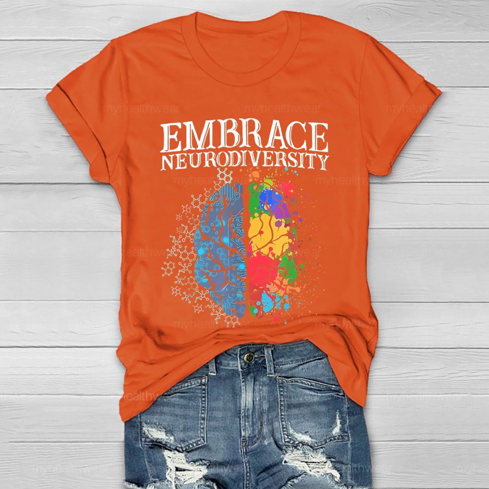 Embrace Neurodiversity Brain Healthwear T-shirt