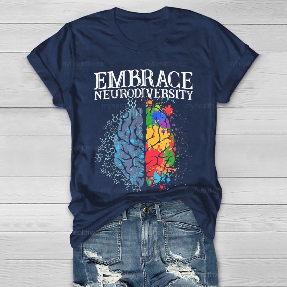 Embrace Neurodiversity Brain Healthwear T-shirt