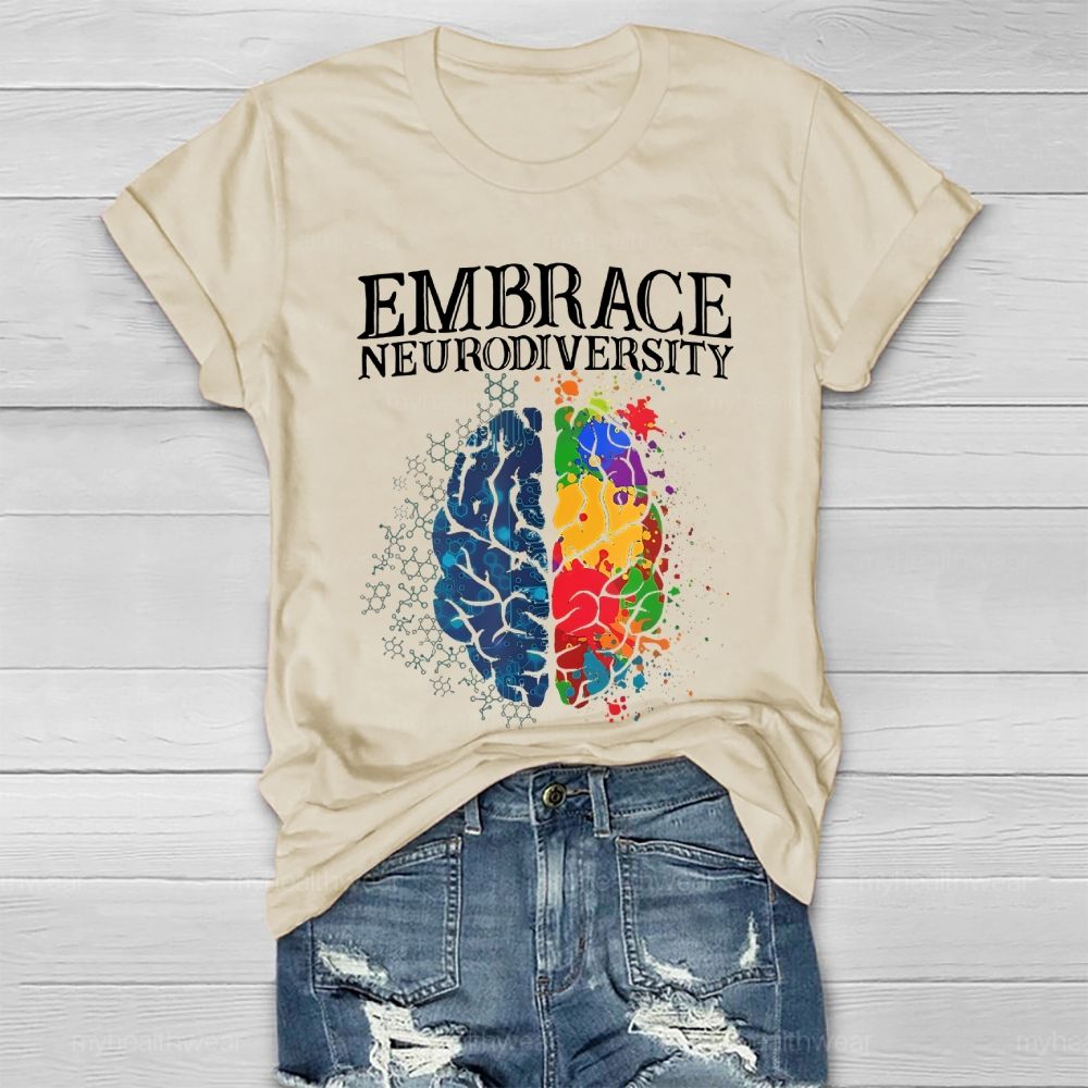 Embrace Neurodiversity Brain Healthwear T-shirt