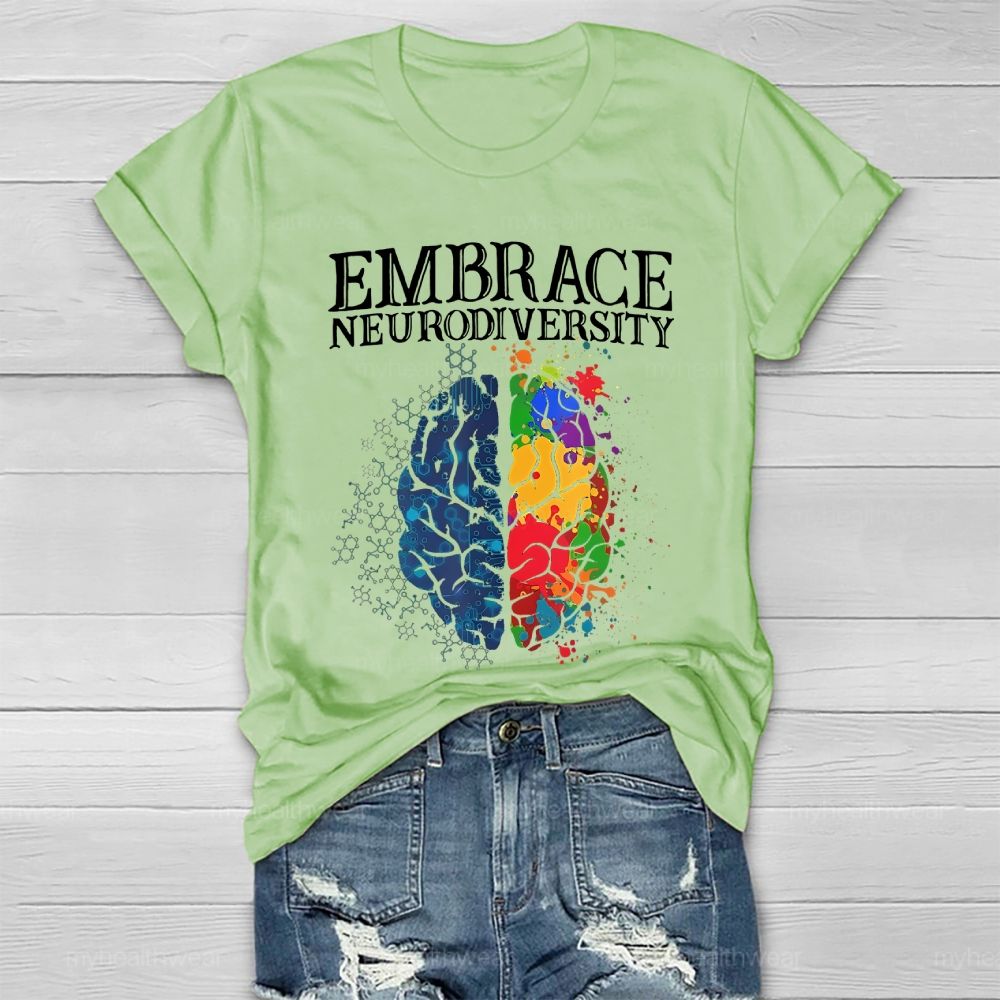 Embrace Neurodiversity Brain Healthwear T-shirt