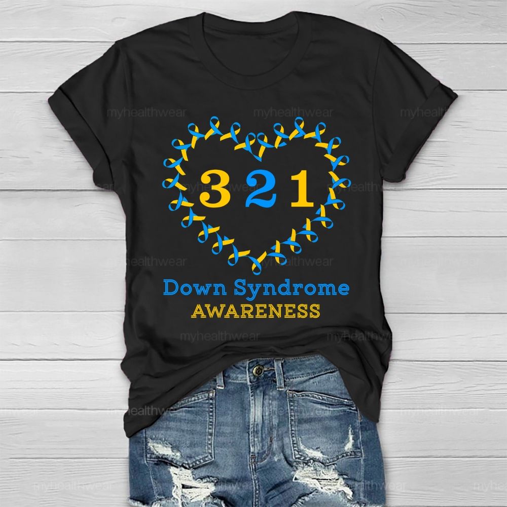 321 World Down Syndrome Day Healthwear T-shirt