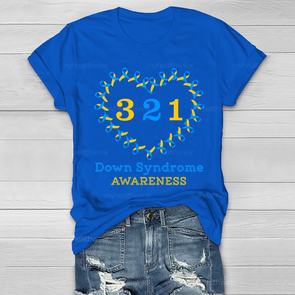 321 World Down Syndrome Day Healthwear T-shirt
