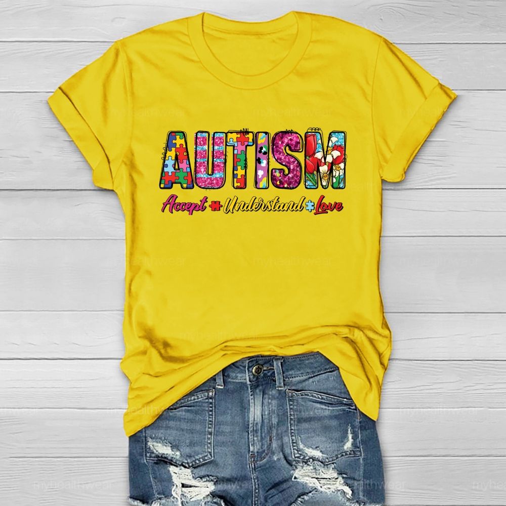 Autism Awareness Accept Understand Love  Healthwear T-shirt