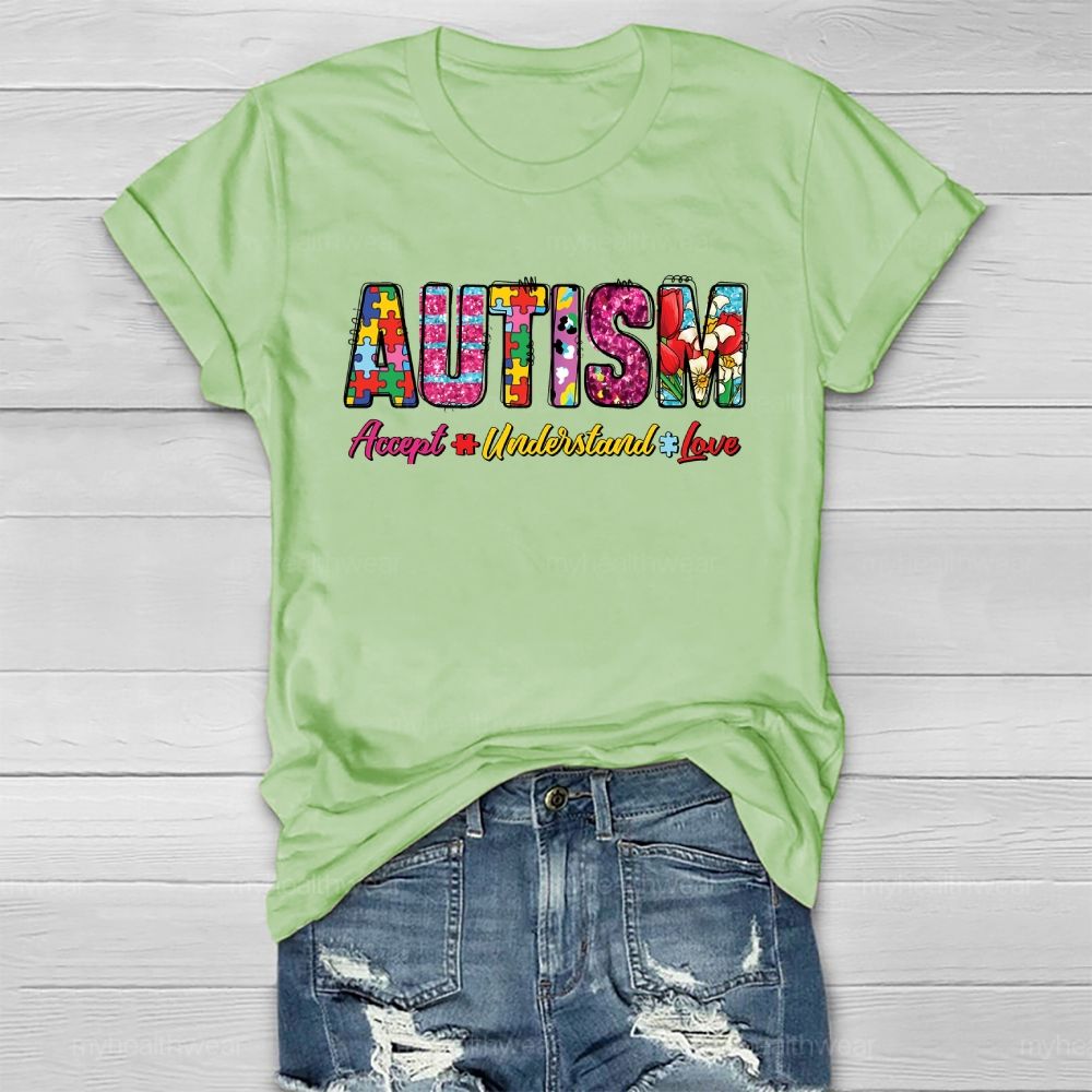 Autism Awareness Accept Understand Love  Healthwear T-shirt