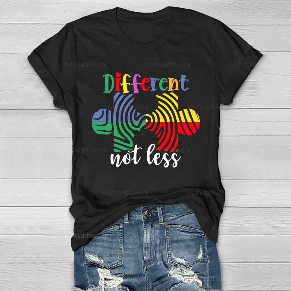 Different Not Less Puzzle Healthwear T-shirt