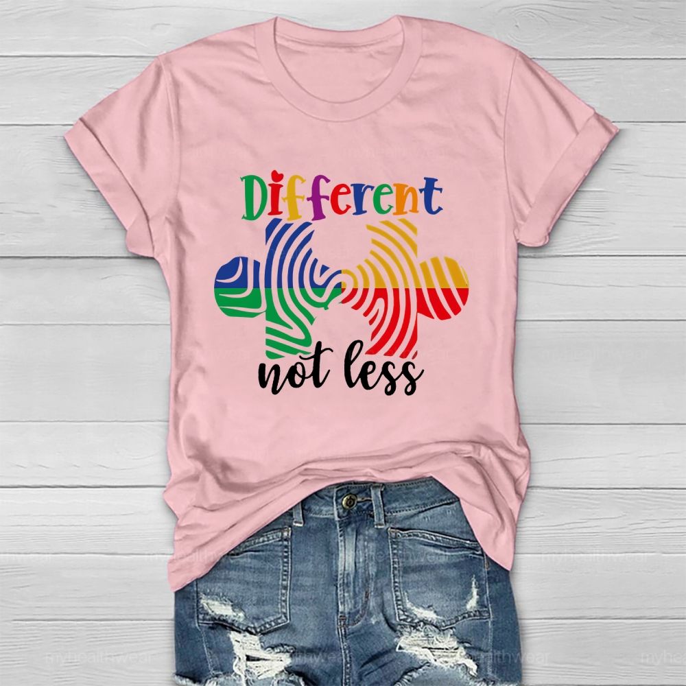 Different Not Less Puzzle Healthwear T-shirt