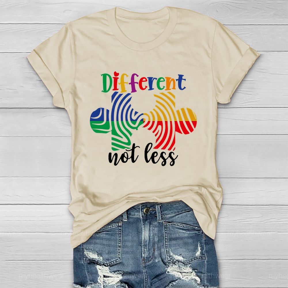 Different Not Less Puzzle Healthwear T-shirt