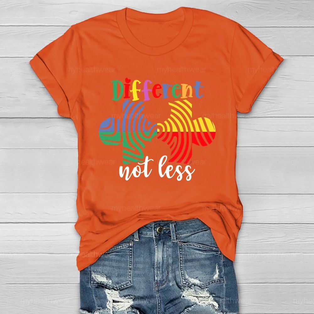 Different Not Less Puzzle Healthwear T-shirt