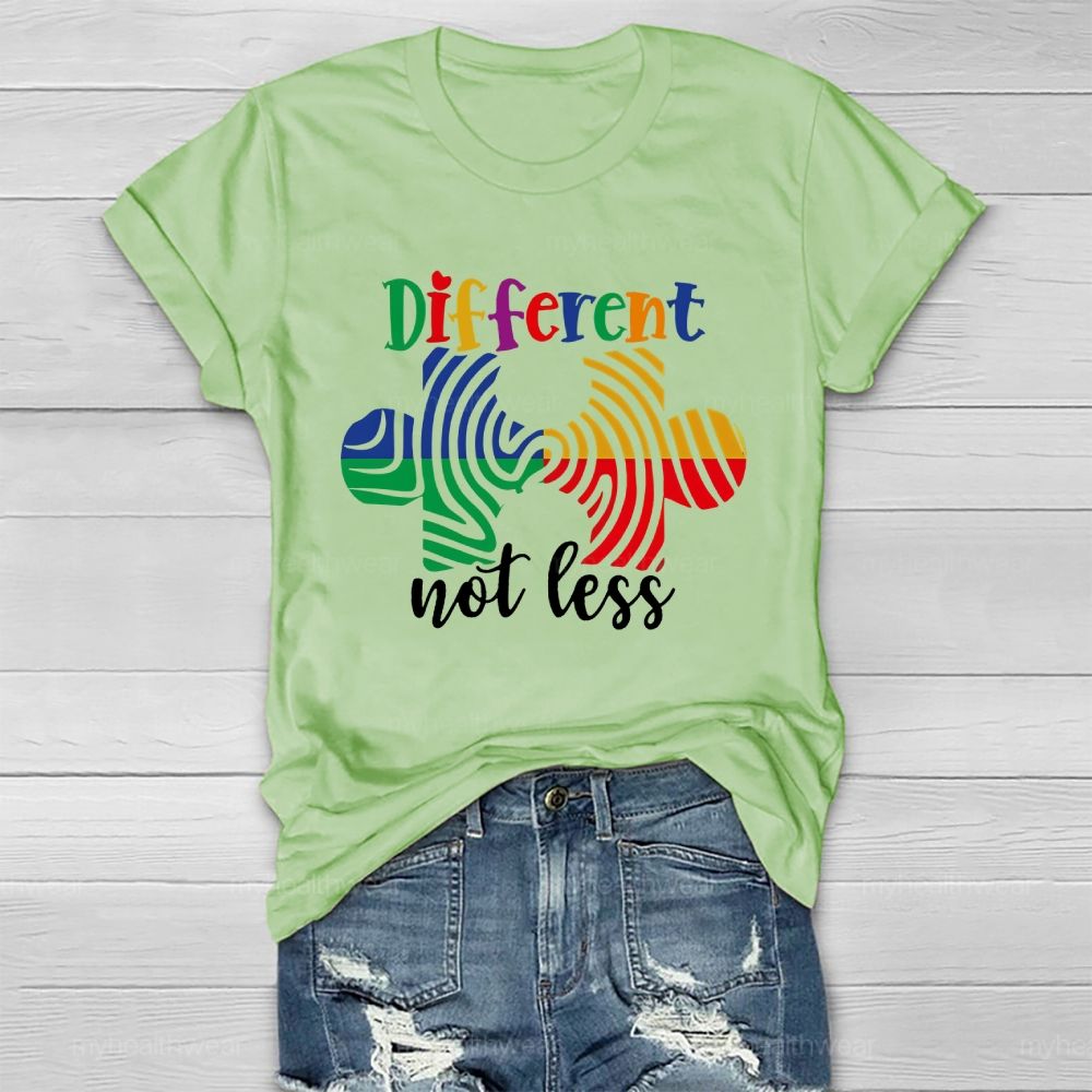 Different Not Less Puzzle Healthwear T-shirt