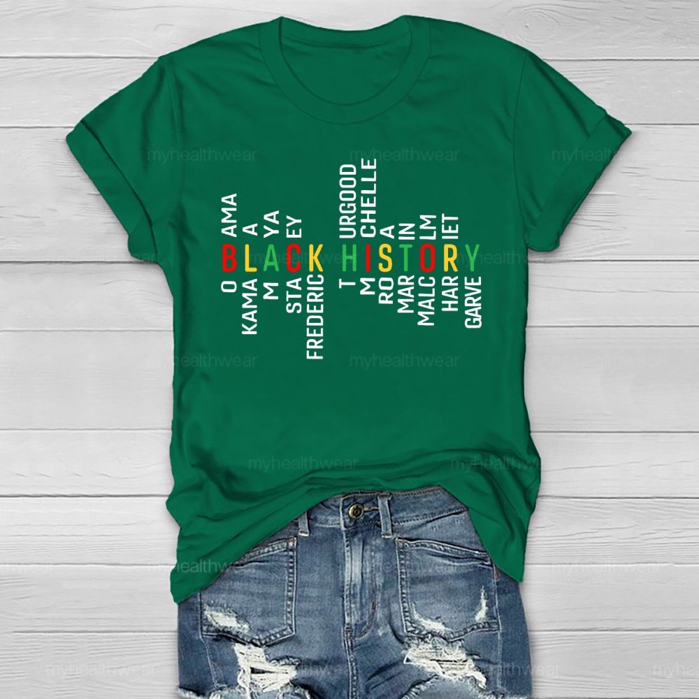 Black History Obama Kamala Maya Stacey Frederick  Healthwear T-shirt