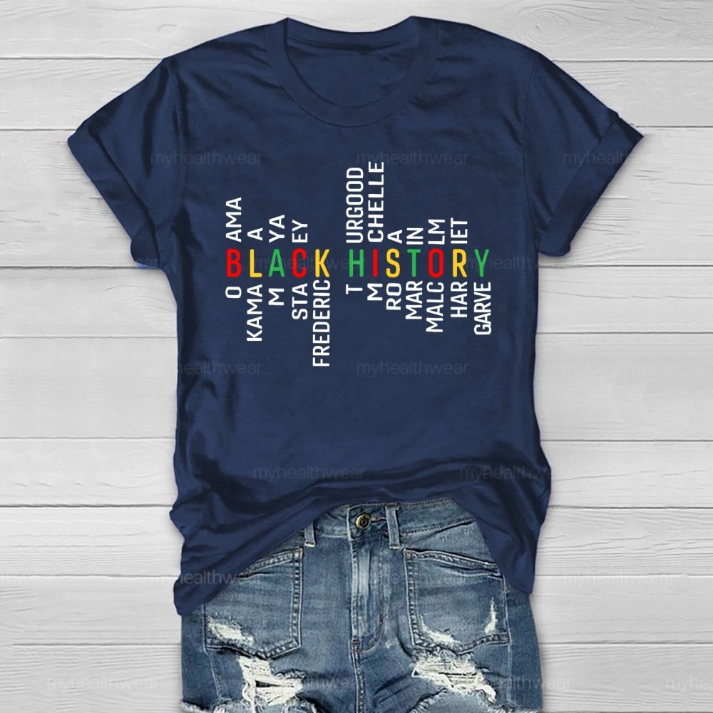 Black History Obama Kamala Maya Stacey Frederick  Healthwear T-shirt