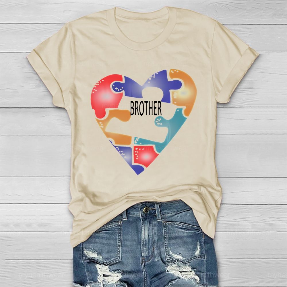 Autism Awareness Brother  Puzzle Healthwear T-shirt