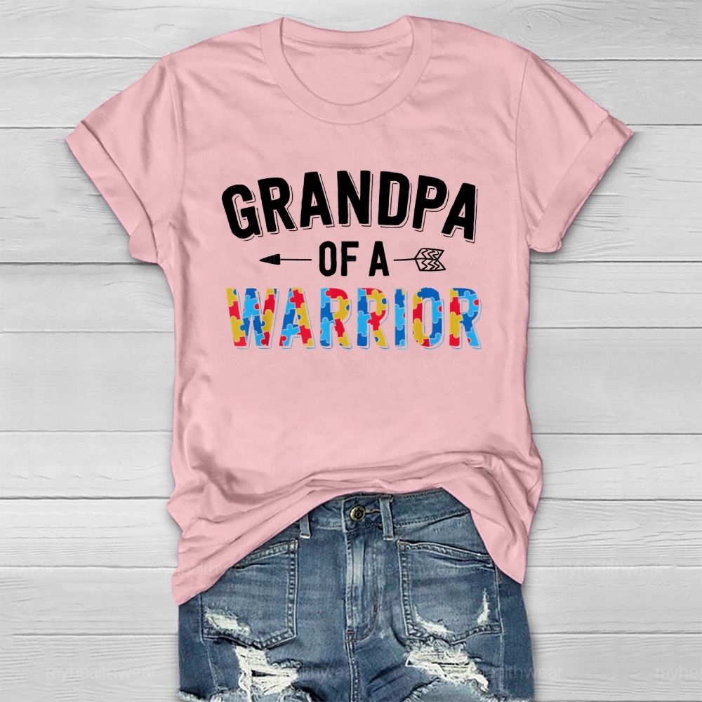Grandpa Of A Warrior Healthwear T-shirt