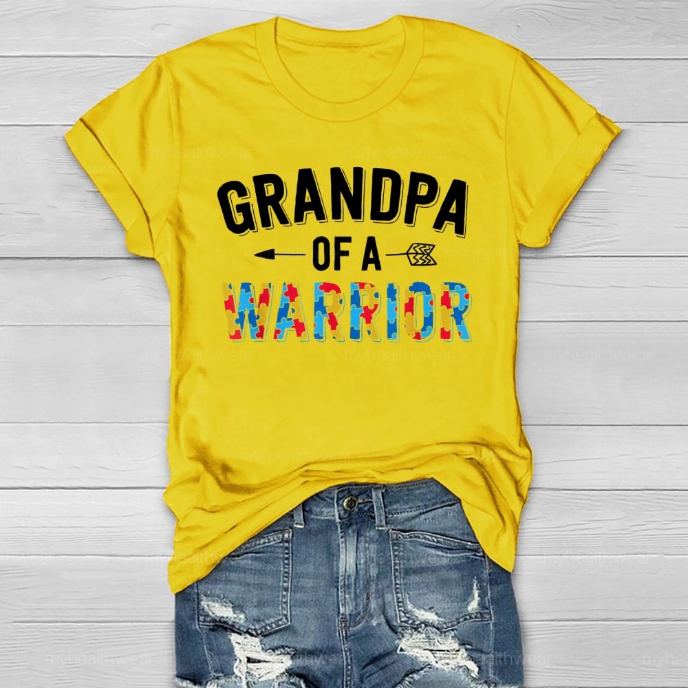 Grandpa Of A Warrior Healthwear T-shirt